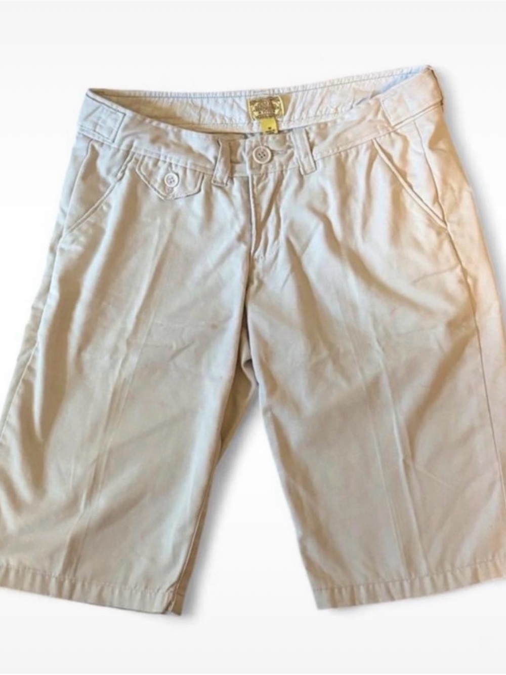 Vintage Y2K Abercrombie & Fitch Beige Khaki Bermuda Shorts